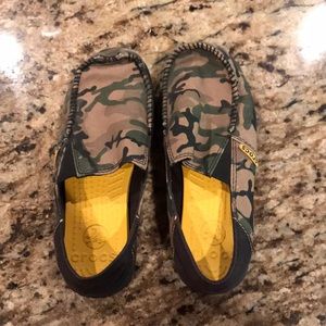 Camo Crocs- boys size 2